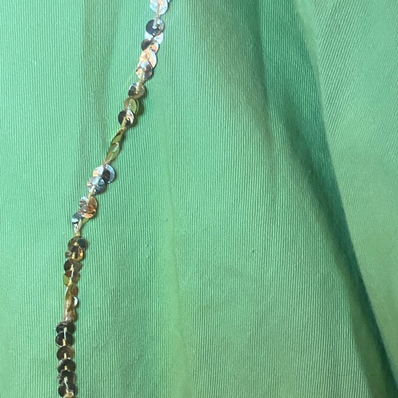 Poodle Circle Skirt Appliquéd Poodle Leash Handmade Costume Retro Green M/L 30 - Picture 9 of 10